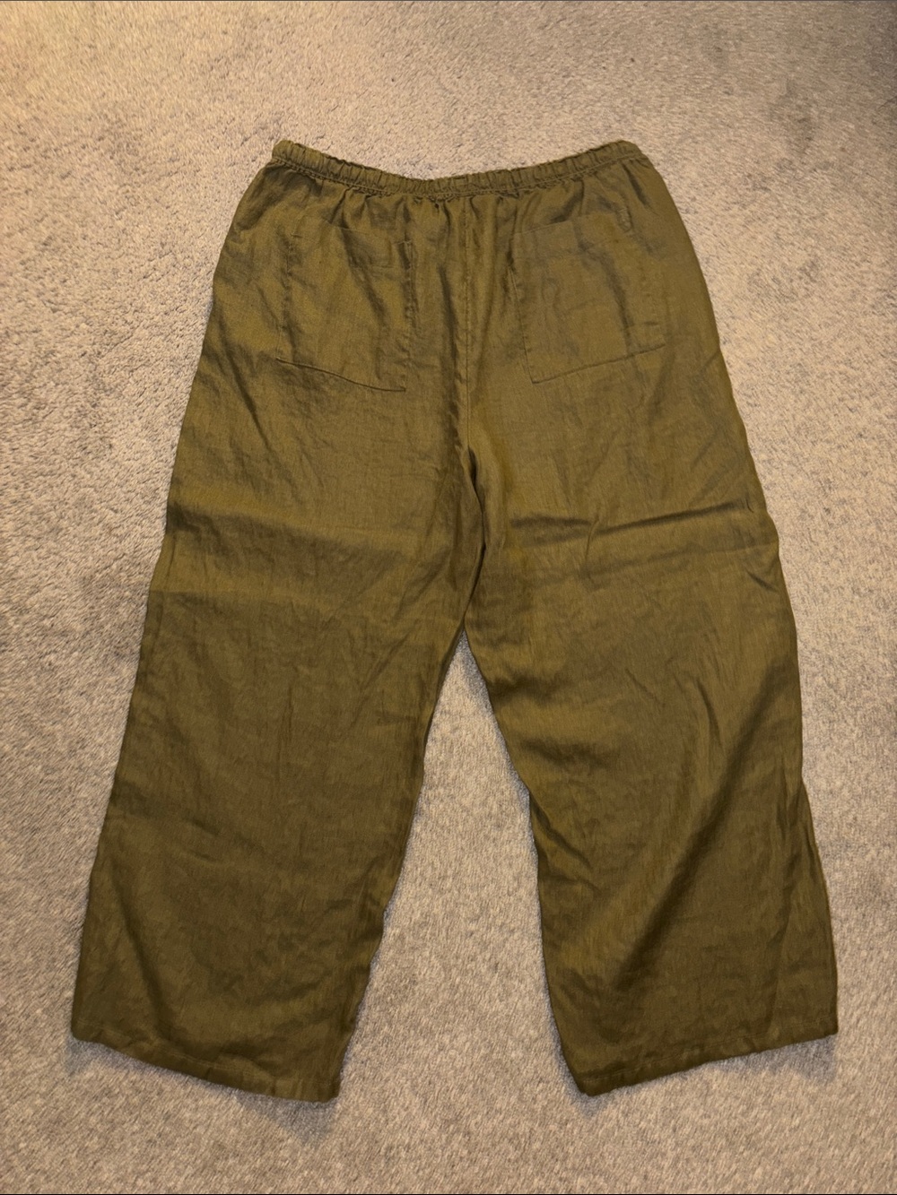 🫒 {PRICE FIRM} J. Crew Soleil Linen Pants ~ Tuscan Olive - Picture 9 of 9